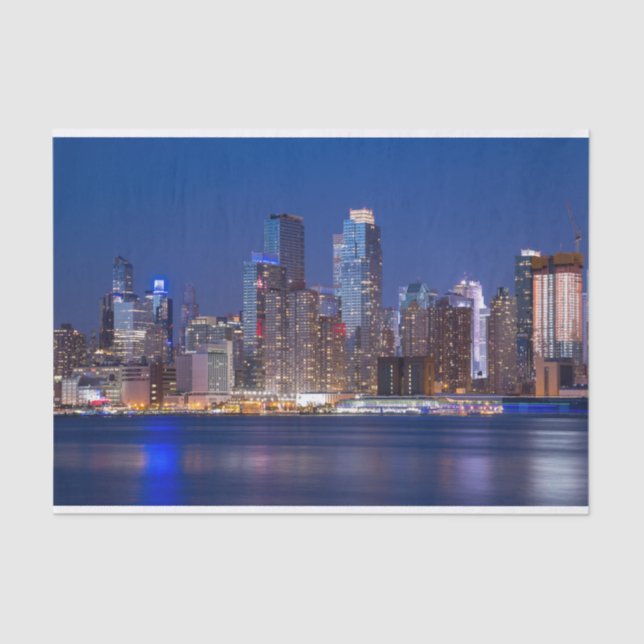 New- YorknachtSkyline Seidenpapier (Vorderseite)