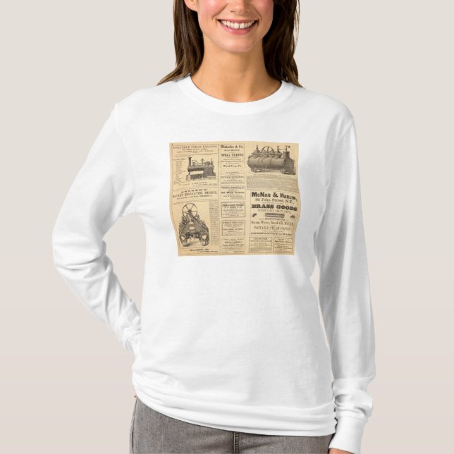 New- Yorköl-Anzeigen T-Shirt (Vorderseite)