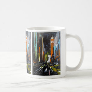 New Yorks elektrische Mitternachtsmalerei - Alfred Kaffeetasse