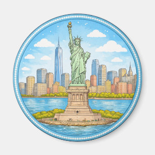 New Yorks Freiheitsstatue Magnet