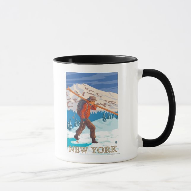New YorkSkier Carry Skis Tasse (Rechts)