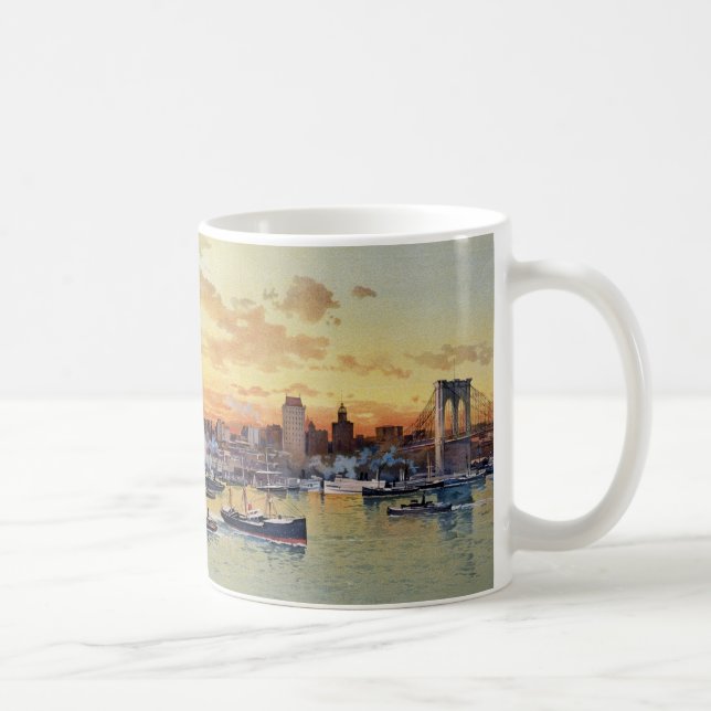 NEW- YORKSkyline 1896 Kaffeetasse (Rechts)