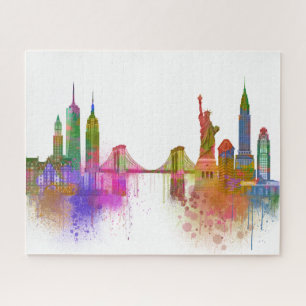 New- YorkSkyline - Regenbogen