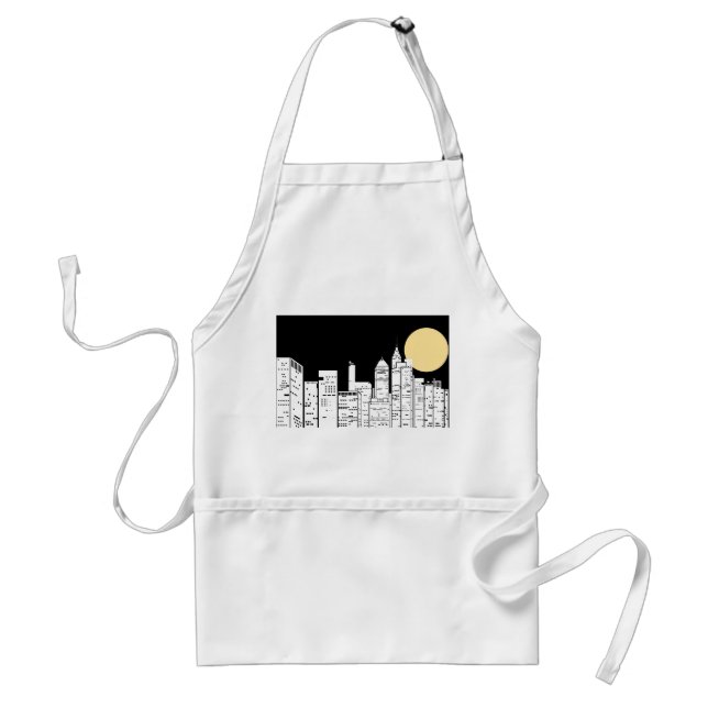 New Yorkskyline-Silhouette Schürze (Vorne)