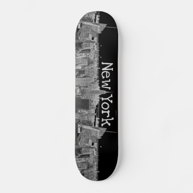 New- YorkSkyline Skateboard (Vorderseite)