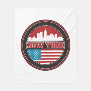 New- YorkSkyline Vereinigte Staaten kennzeichnen Fleecedecke