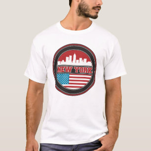 New- YorkSkyline Vereinigte Staaten kennzeichnen T-Shirt