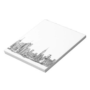 New- YorkSkylinetintennotizblock klein Notizblock