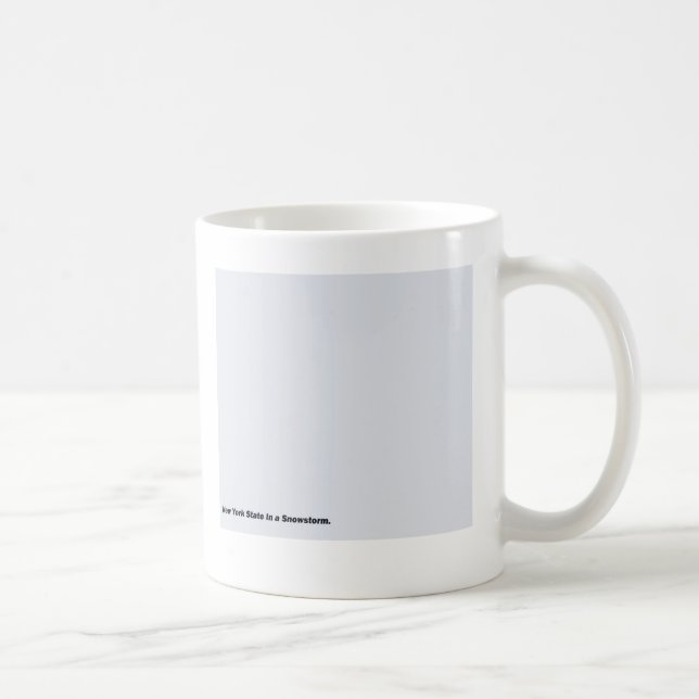 New- YorkStaat in einem Schneesturm Kaffeetasse (Rechts)