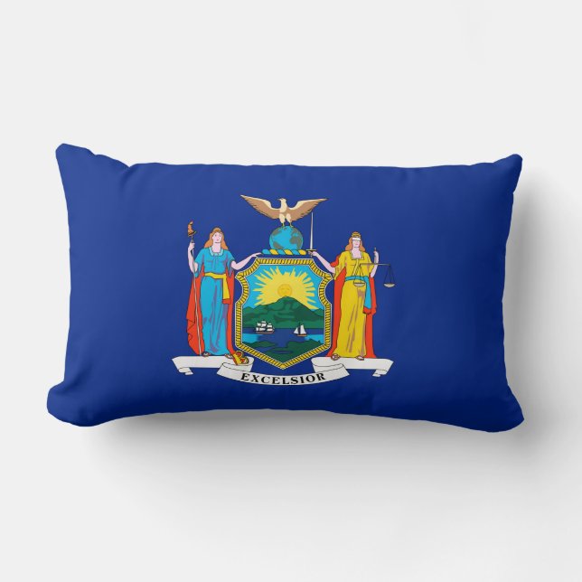 New- YorkStaats-Flaggen-Entwurf Lendenkissen (Vorderseite)