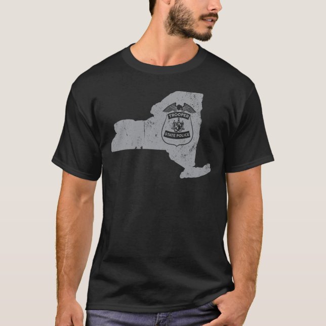 New- YorkStaattrooper-Shirt-New- Yorklandstraße T-Shirt (Vorderseite)