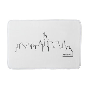 New- YorkStadtbild Badematte