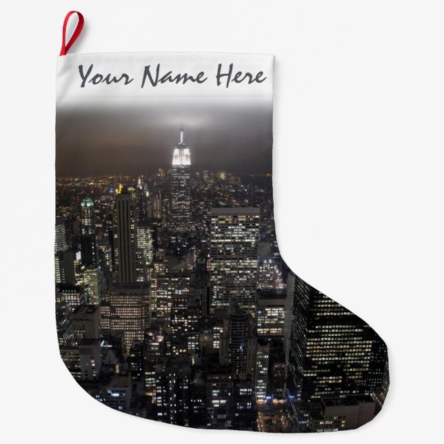 New- YorkStrumpf-New- YorkweihnachtsStrumpf Großer Weihnachtsstrumpf (Vorderseite)