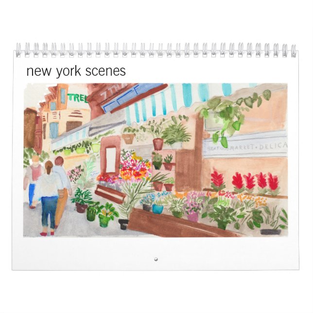 New- Yorkszenen-Aquarell Kalender (Titelbild)