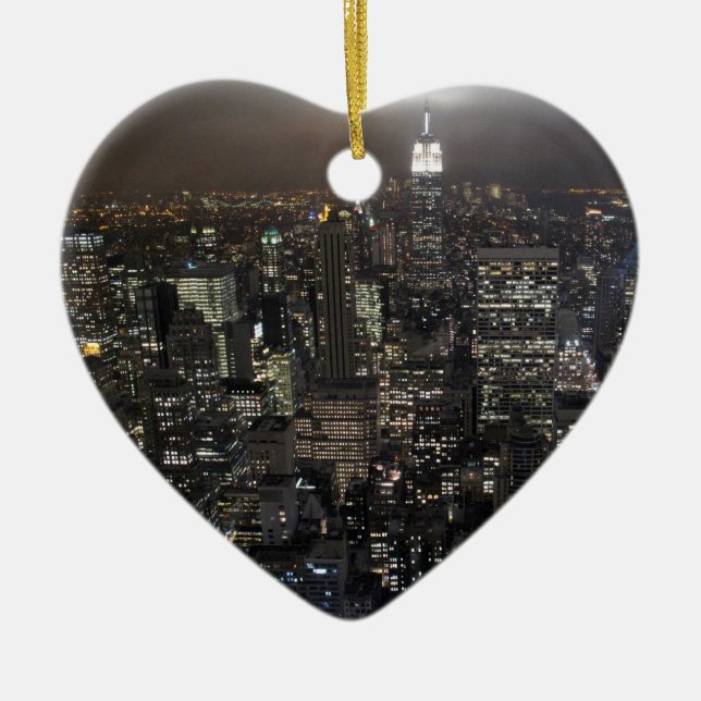 New- Yorkverzierungs-New- Yorkandenken-Dekoration Keramik Ornament (Vorne)