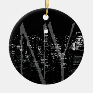 New- Yorkverzierungs-personalisierte Keramikornament