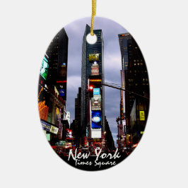 New- Yorkverzierungs-personalisierte New- Keramikornament