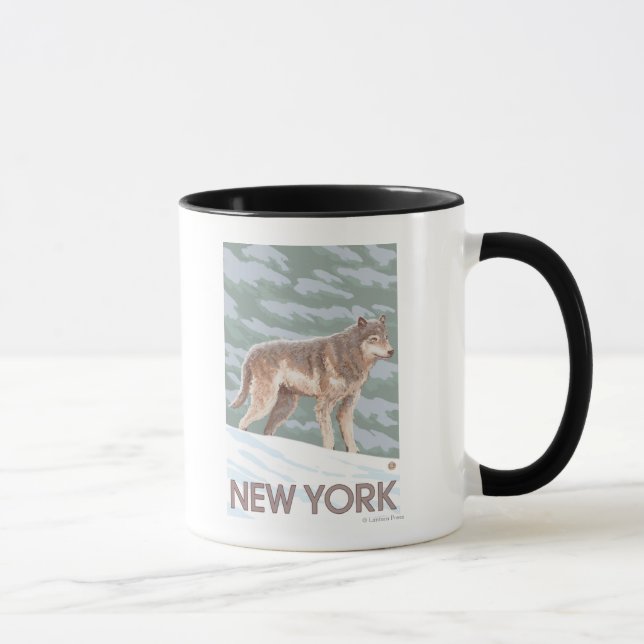 New YorkWolf Scene Tasse (Rechts)
