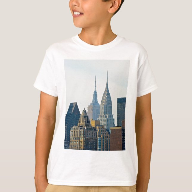 New- Yorkwolkenkratzer T-Shirt (Vorderseite)