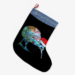 NEW ZEALAND CHRISTMAS KIWI PAUA GROßER WEIHNACHTSSTRUMPF