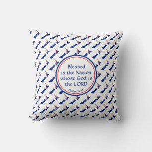 NEW ZEALAND Custom Scripture BLESSED NATION Kissen
