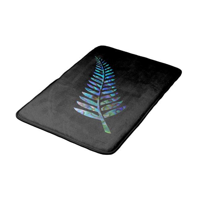 NEW ZEALAND FERN EINFACHE PAUA BADEMATTE (Schrägansicht)