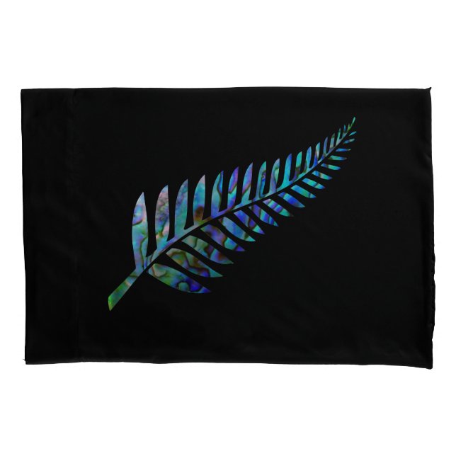 NEW ZEALAND FERN EINFACHE PAUA KISSENBEZUG (Vorderseite)