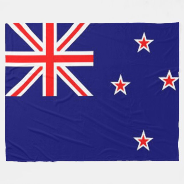 NEW ZEALAND FLAG FLEECEDECKE (Vorderseite (Horizontal))