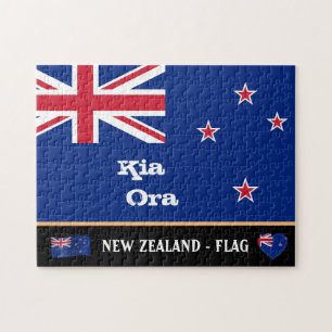 New Zealand Flag & Kia Ora puzzles / Seeland trave