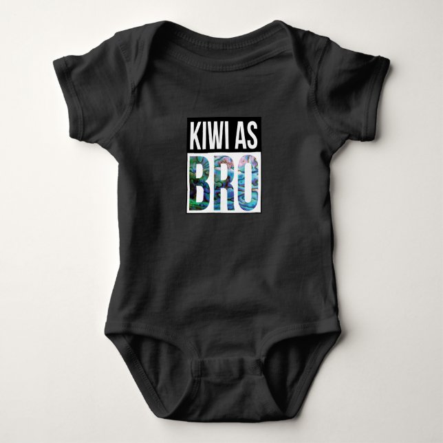 NEW ZEALAND KIWI ALS BRO PAUA BABY STRAMPLER (Vorderseite)