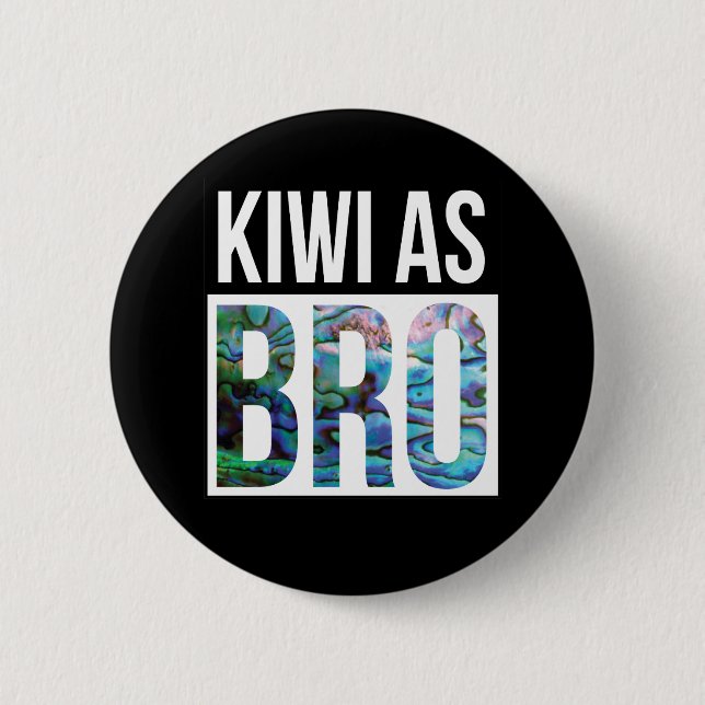 NEW ZEALAND KIWI ALS BRO PAUA BUTTON (Vorderseite)