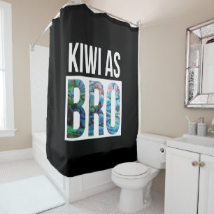NEW ZEALAND KIWI ALS BRO SIMPLE PAUA DUSCHVORHANG