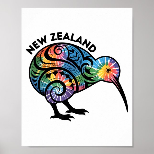New Zealand Kiwi Bird  Poster (Vorne)