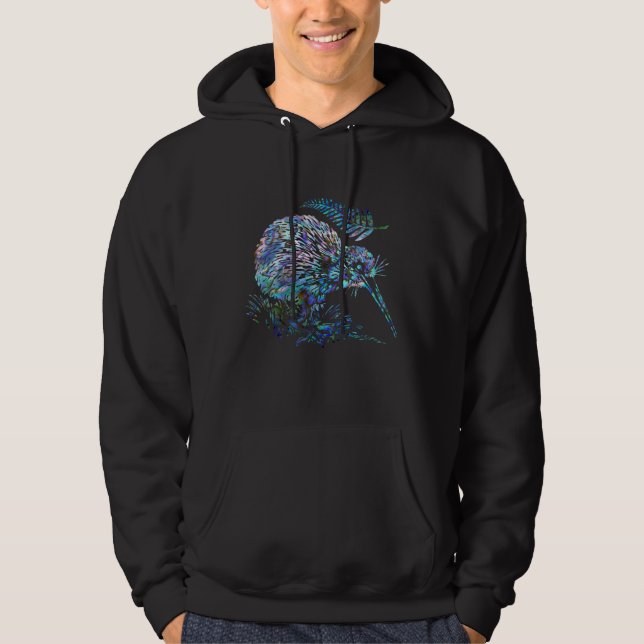 NEW ZEALAND KIWI FERN PAUA HOODIE (Vorderseite)