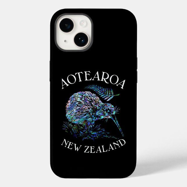 NEW ZEALAND KIWI PAUA Case-Mate iPhone 14 HÜLLE (Rückseite)