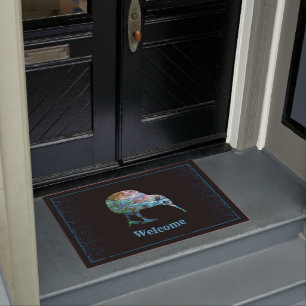 NEW ZEALAND KIWI PAUA DOORMAT FUßMATTE