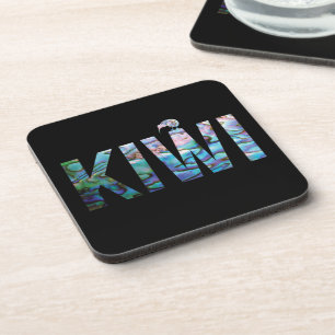 NEW ZEALAND KIWI PAUA GETRÄNKEUNTERSETZER