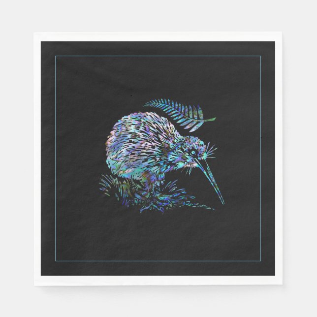 NEW ZEALAND KIWI PAUA NAPKIN SERVIETTE (Vorderseite)