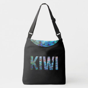 NEW ZEALAND KIWI PAUA TRAGETASCHEN MIT LANGEN TRÄGERN