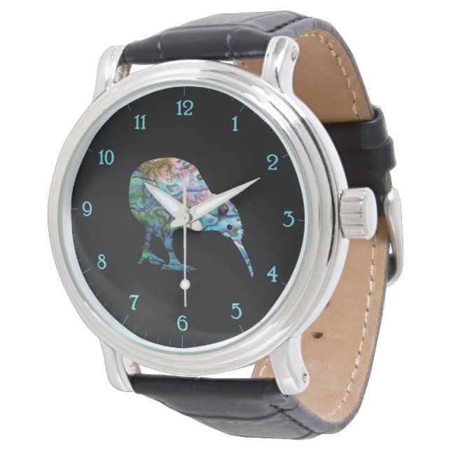 NEW ZEALAND KIWI PAUA WATCH ARMBANDUHR (Schrägansicht)