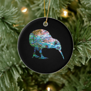 NEW ZEALAND KIWI SIMPLE PAUA KERAMIK ORNAMENT
