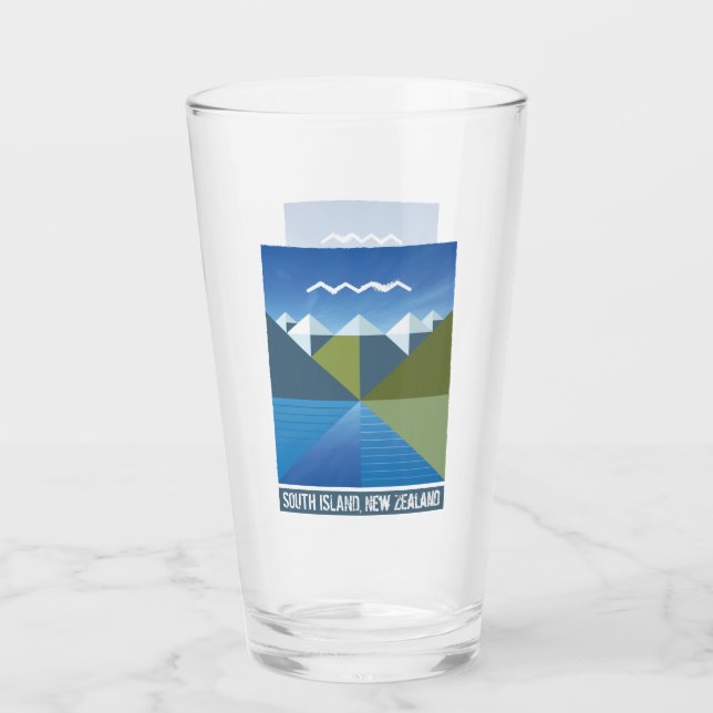 NEW ZEALAND KIWI SÜDINSEL GLAS (Rückseite)