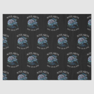 NEW ZEALAND KIWI UND FERN PAUA SEIDENPAPIER