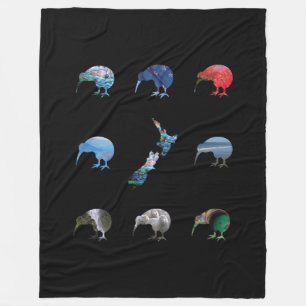 NEW ZEALAND KIWIS FLEECEDECKE