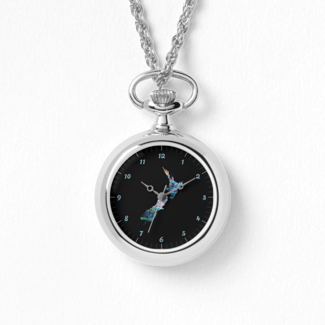 NEW ZEALAND MAP PAUA WATCH ARMBANDUHR (Vorderseite)