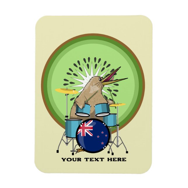 New Zealand Music Kiwi drummer Magnet (Vertikal)