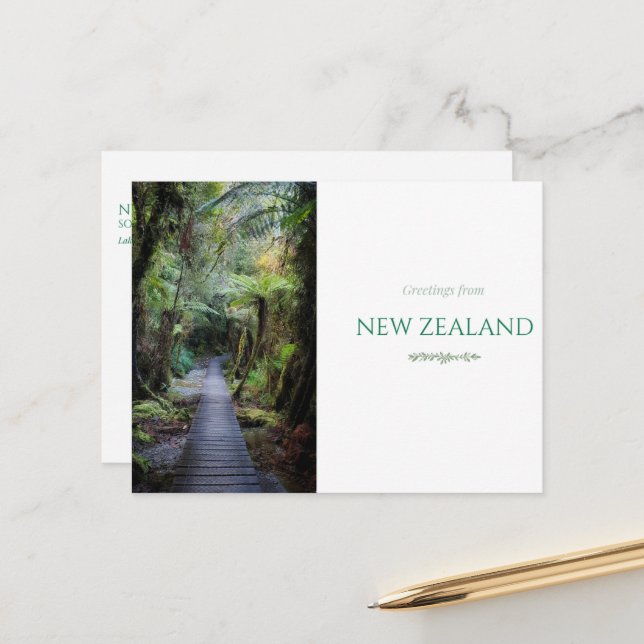 New Zealand Postcard  Feiertagspostkarte (Vorderseite/Rückseite Beispiel)