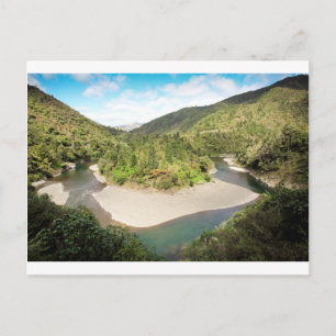 New Zealand river paradise Postkarte
