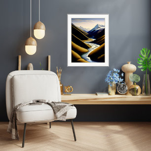 New Zealand River Valley - Canvas Print Leinwanddruck