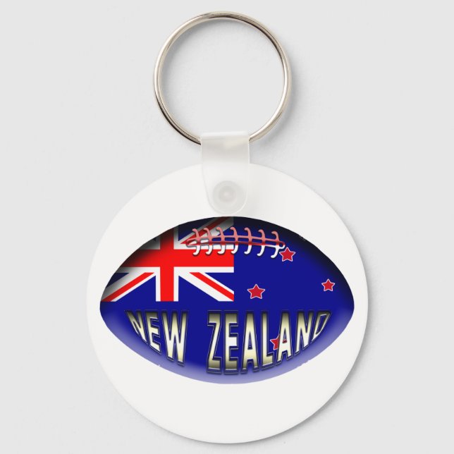 New Zealand Rugby Ball Schlüsselanhänger (Vorderseite)